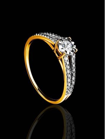 Statement 41 Stone Diamond Ring In White And Yellow Gold, Ring Size: 8 / 18, image , picture 2