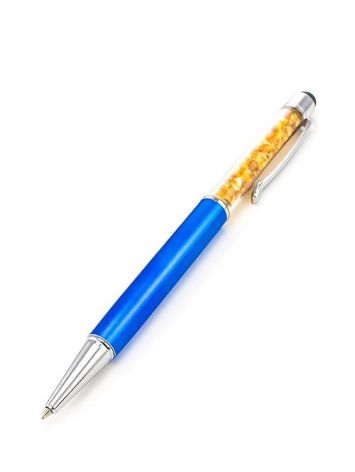 Amber Ball Pen With Stylus, image 