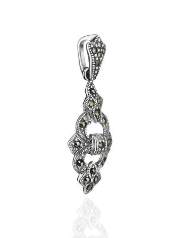 Sterling Silver Pendant With Bright Marcasites The Lace, image , picture 3