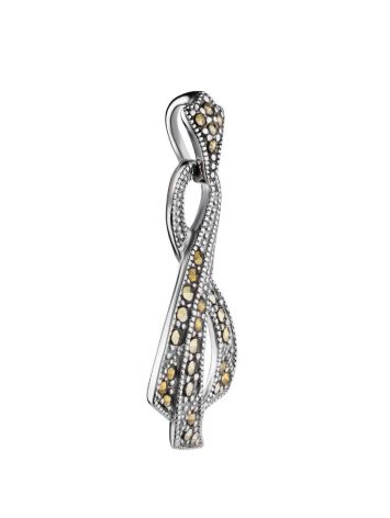 Twisted Silver Pendant With Marcasites The Lace, image , picture 3