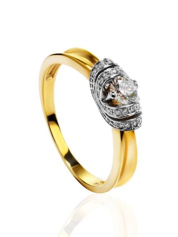Diamond Statement Ring In Gold, Ring Size: 8 / 18, image 