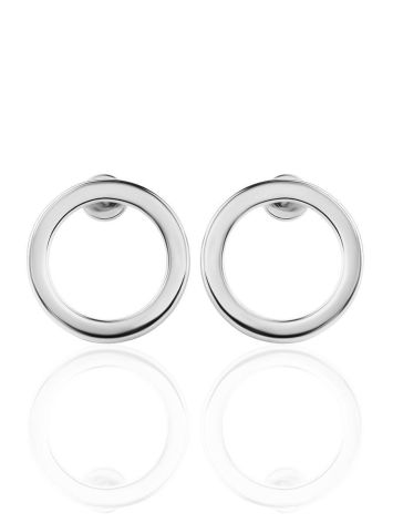 Round Silver Studs The Astro, image , picture 3