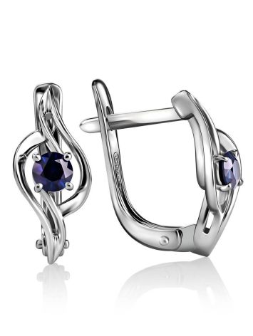 Refined Sapphire Earrings In White Gold The Mermaid, image 