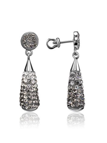Crystal Dangle Earrings In Sterling Silver The Eclat, image 