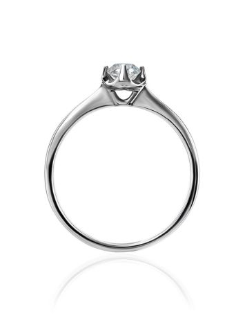 Solitaire Diamond Ring In White Gold, Ring Size: 7 / 17.5, image , picture 3