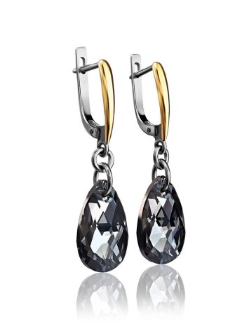 Crystal Dangles in Gold Plated Silver The Fame, image , picture 3