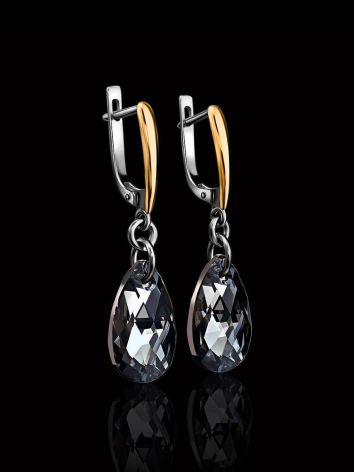 Crystal Dangles in Gold Plated Silver The Fame, image , picture 2