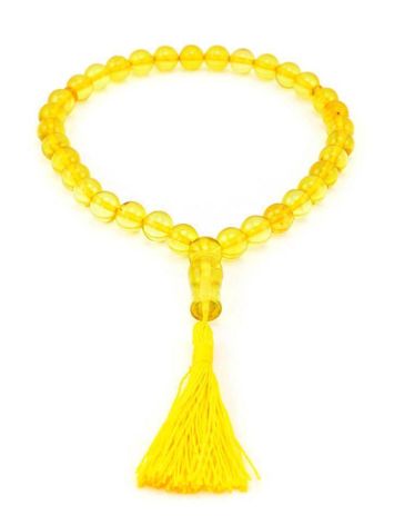 33 Amber Islamic Prayer Beads With Tassel, image , picture 3