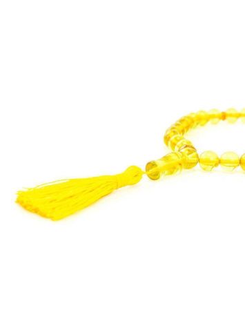 33 Amber Islamic Prayer Beads With Tassel, image , picture 4