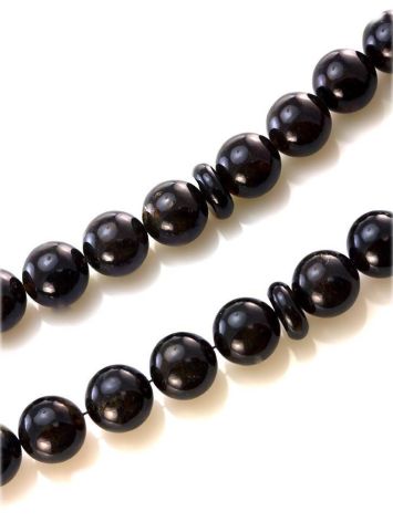 33 Black Amber Islamic Prayer Beads With Tassel, image , picture 5