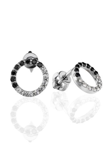Black And White Crystal Studs The Aurora, image 