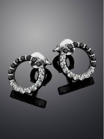 Black And White Crystal Studs The Aurora, image , picture 2