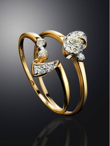 Stackable Diamond Ring In Gold, Ring Size: 8.5 / 18.5, image , picture 2