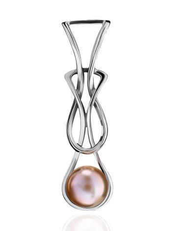 Refined Silver Pendant With Cultured Pearl The Serene, image 