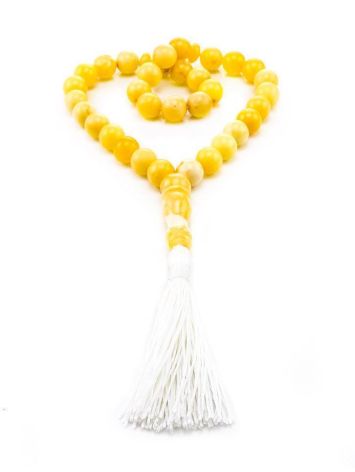33 Honey Amber Muslim Prayer Beads With Tassel, image 