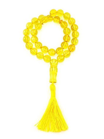 33 Amber Islamic Prayer Beads With Tassel, image 