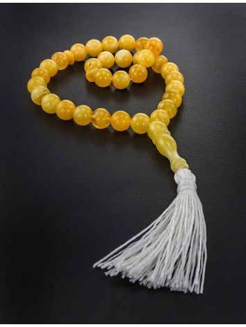 33 Honey Amber Islamic Rosary With Tassel, image , picture 2