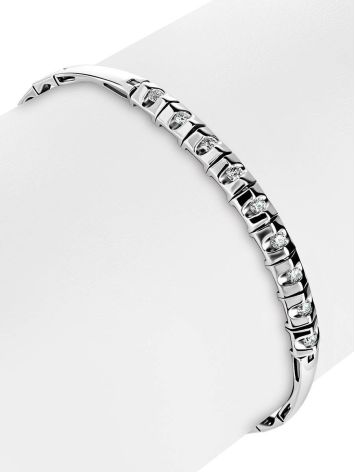 White Gold Bracelet With Diamonds, image , picture 3