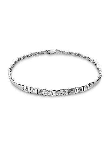 White Gold Bracelet With Diamonds, image 