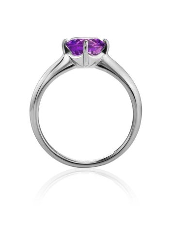 Amethyst Silver Ring, Ring Size: 7 / 17.5, image , picture 3
