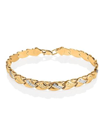 Two Toned Golden Link Bracelet, image 