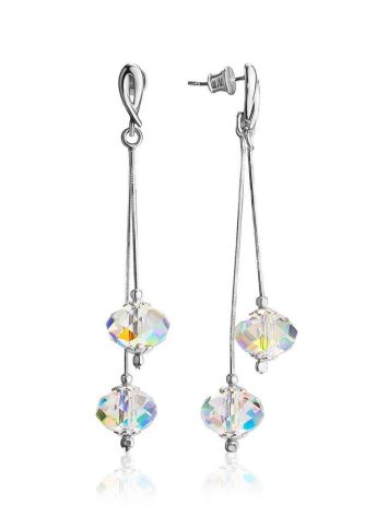 Silver Dangles With Bold Chameleon Crystals The Fame, image 
