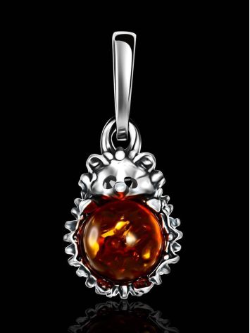 Tiny Amber Hedgehog Pendant, image , picture 5