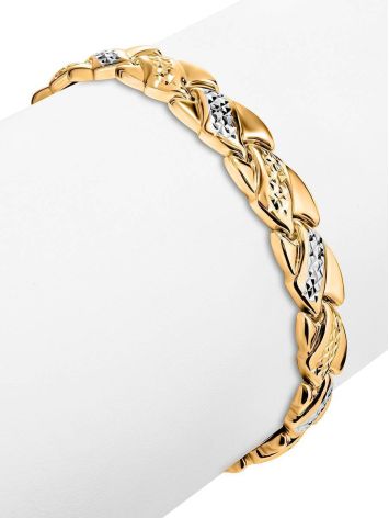 Two Toned Golden Link Bracelet, image , picture 3
