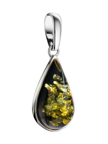 Silver Amber Drop Pendant The Pulse, image , picture 3