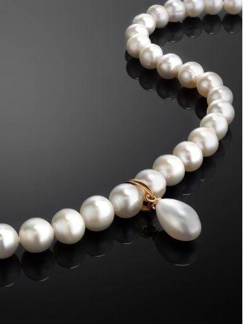 Cultured Pearl Necklace In Gold The Serene, image , picture 3
