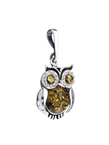 Cute Amber Owl Pendant, image , picture 3