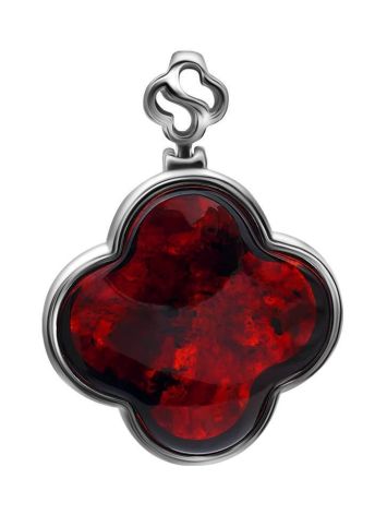 Clover Shaped Amber Pendant The Monaco, image 