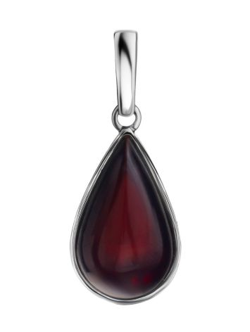 Cherry Amber Silver Pendant The Pulse, image 