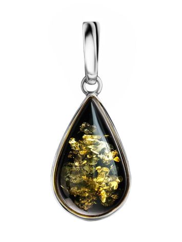 Silver Amber Drop Pendant The Pulse, image 
