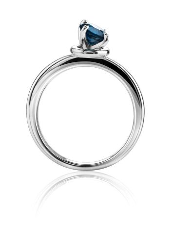 Blue Crystal Ring In Silver, Ring Size: 6 / 16.5, image , picture 3