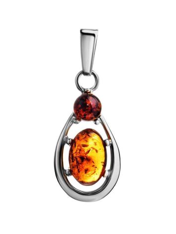 Sterling Silver Amber Pendant The Prussia, image 