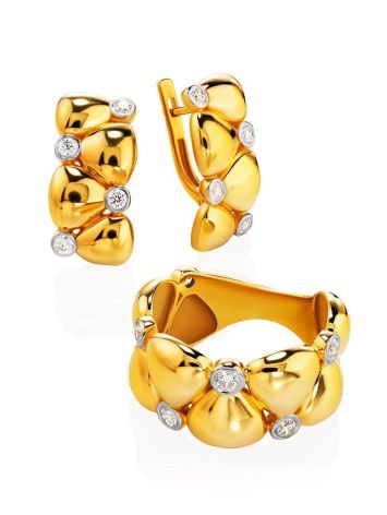 Bold Band Ring With Crystals, Ring Size: 6 / 16.5, image , picture 5