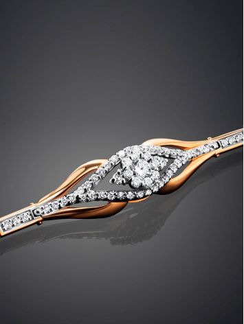 Fabulous Golden Bracelet With Diamonds, image , picture 2