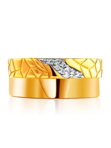 Luminous Gold Plated Band Ring, Ring Size: 6 / 16.5, image , picture 3
