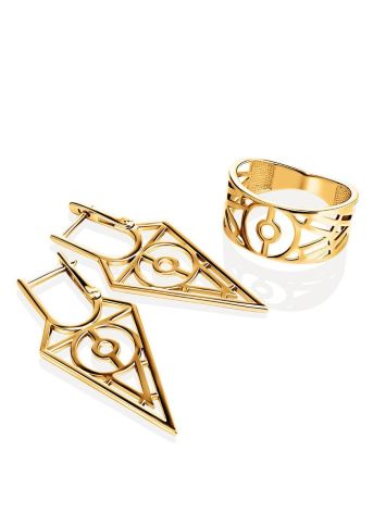 Amazing Geometric Band Ring, Ring Size: 6.5 / 17, image , picture 4
