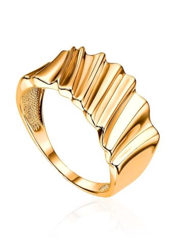 Extraordinary Gold Plated Band Ring, Ring Size: 9 / 19, image 