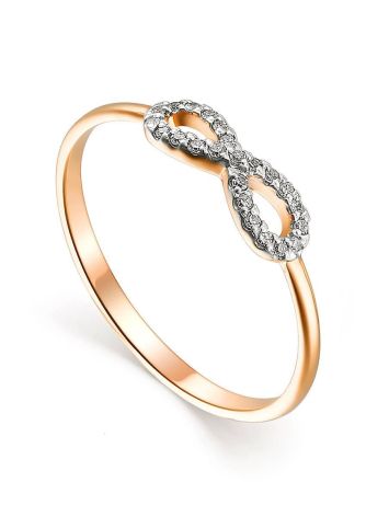 Cute Gold Diamond Ring, Ring Size: 5.5 / 16, image 