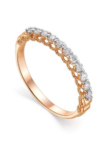 Gorgeous Gold Diamond Ring, Ring Size: 7 / 17.5, image 