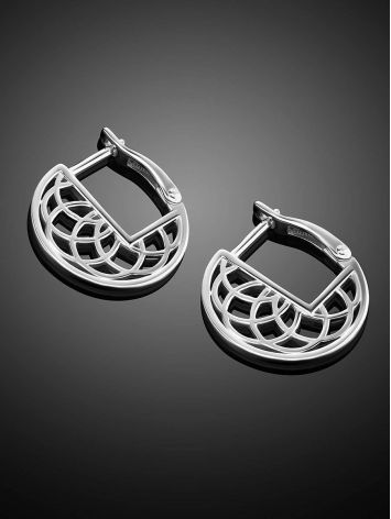 Boho Chic Style Silver Laced Earrings The Sacral, image , picture 2
