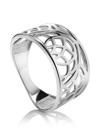 Fabulous Laced Silver Ring The Sacral, Ring Size: 8.5 / 18.5, image 