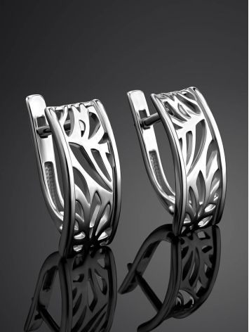 Silver Laser Cut Earrings The Sacral, image , picture 2