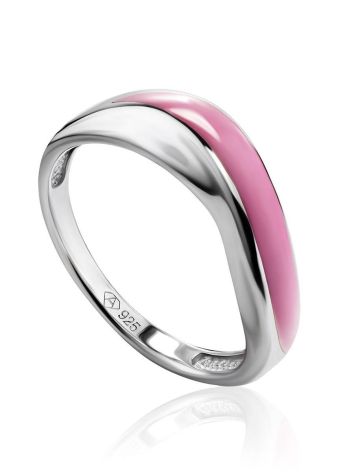 Cute Pink Enamel Ring, Ring Size: 5.5 / 16, image 