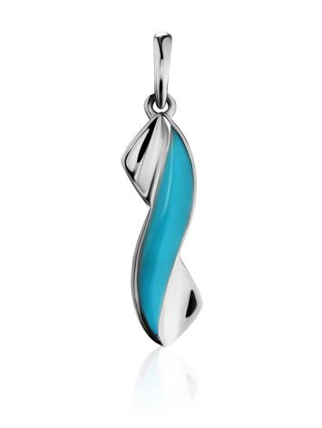 Sterling Silver Pendant With Enamel, image 