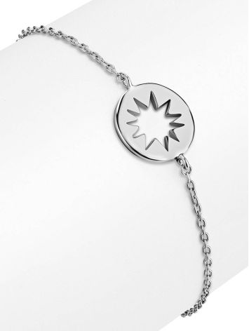Silver Chain Bracelet With Cut Out Element The Enigma, image , picture 3