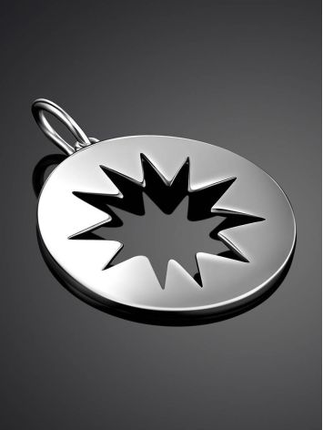 Round Silver Flat Pendant The Enigma, image , picture 2